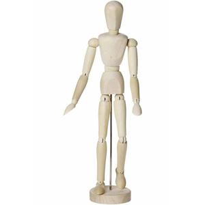 Anatomie tekenpop/ledenpop - man - 30 cm - hout - Modelpop mensen tekenen/schilderen