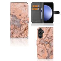 Samsung Galaxy S23 FE | Bookcase | Marmer Oranje