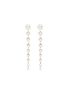 Mizuki boucles d'oreilles Sea of Beauty en or 14ct serties de diamants et de perles