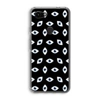 Eyes pattern: Google Pixel 3a Transparant Hoesje
