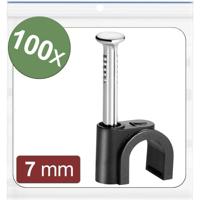 Quadrios 24CA431 Spijkerclip 24CA431 Bundel-Ø (bereik) 4 tot 7 mm Zwart 100 stuk(s) Quadrios 24CA431 Spijkerclip 24CA431 Bundel-Ø (bereik) 4 tot 7 mm Zwart 100 stuk(s)