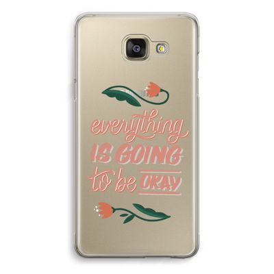 Optimistic flower girl: Samsung Galaxy A5 (2016) Transparant Hoesje