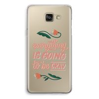 Optimistic flower girl: Samsung Galaxy A5 (2016) Transparant Hoesje