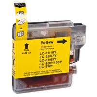Huismerk Brother LC-1100Y / LC-980Y cartridge geel
