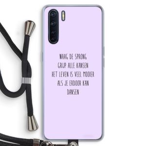 Sprong: Oppo A91 Transparant Hoesje met koord
