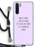 Sprong: Oppo A91 Transparant Hoesje met koord