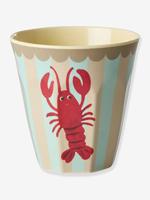 Melamine beker met RICE garnalenprint 250 ml hemelsblauw