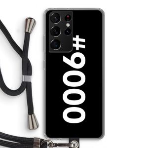 #9000: Samsung Galaxy S21 Ultra Transparant Hoesje met koord