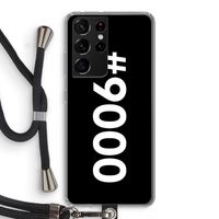 #9000: Samsung Galaxy S21 Ultra Transparant Hoesje met koord
