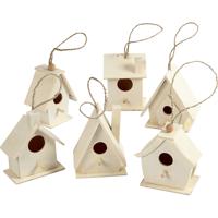 Creativ Company Vogelhuis, h: 7 cm, 6 stuk/ 1 doos