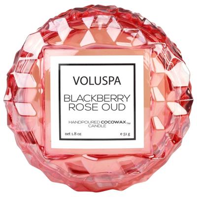 Voluspa Roses Blackberry Rose Oud Macaron Candle 51gr