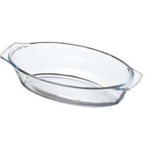 Chef Traiteur Ovenschaal van borosilicaat glas - ovaal - 0.7 Liter - 24 x 13 x 5 cm