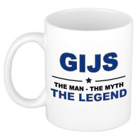 Gijs The man, The myth the legend cadeau koffie mok / thee beker 300 ml - thumbnail