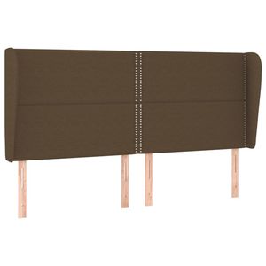 The Living Store Hoofdbord - Classic - donkerbruin - 163x23x118/128 cm