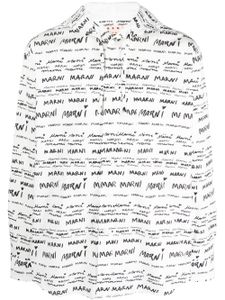Marni chemise Mega-Marni en coton à capuche - Blanc