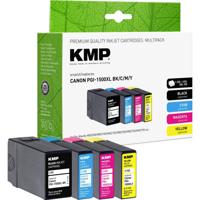 KMP Inktcartridge vervangt Canon PGI-1500BK XL, PGI-1500C XL, PGI-1500M XL, PGI-1500Y XL Compatibel Combipack Zwart, Cyaan, Magenta, Geel C99V 1564,0050