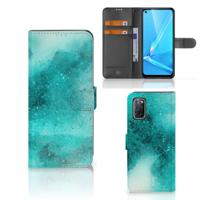 Hoesje OPPO A72 | OPPO A52 Painting Blue | Portemonnee hoesje
