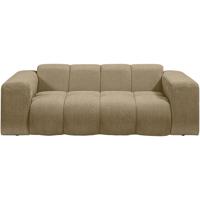 Leen Bakker - Bank Beau 2-zits - Raven - Stof - Taupe - 97x210x74 Cm