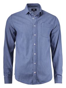 Cutter & Buck 352404 Ellensburg Denim Shirt Men - Denim Blauw - 3XL