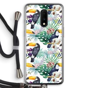 Tukans: OnePlus 7 Transparant Hoesje met koord
