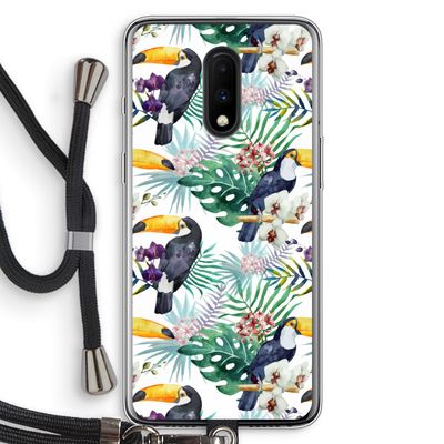 Tukans: OnePlus 7 Transparant Hoesje met koord
