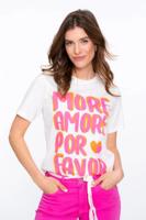 Geisha T-shirt Amore 52040-70 T-shirt Korte Mouw 0 White/pink/orange