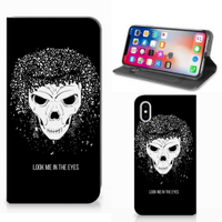 Mobiel BookCase Apple iPhone Xs Max Skull Hair