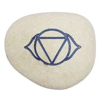 Witte Gelukssteen Derde Oog Chakra