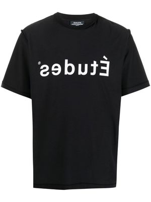 Études Studio t-shirt à logo imprimé - Noir