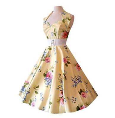 Vivien Of Holloway Halterneck Chantilly Dress Yellow -S | 29% korting Vivien Of Holloway Halterneck Chantilly Dress Yellow -S | 29% korting