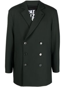 Patrizia Pepe blazer croisé à revers crantés - Vert