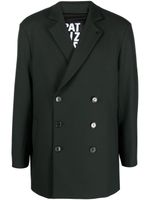 Patrizia Pepe blazer croisé à revers crantés - Vert