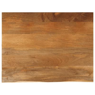 Tafelblad met natuurlijke rand 90x80x2,5 cm massief mangohout