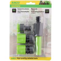 Kinzo tuinslang sproeikop verbindingsstuk set - Broeskoppen - thumbnail