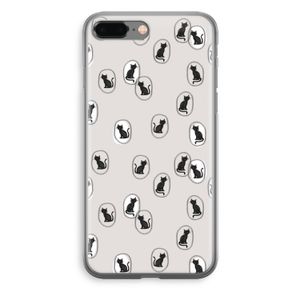 Miauw: iPhone 8 Plus Transparant Hoesje