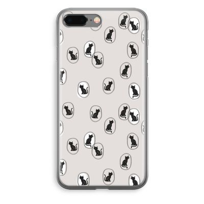 Miauw: iPhone 8 Plus Transparant Hoesje