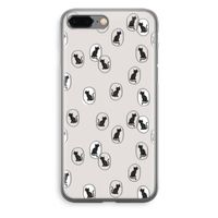 Miauw: iPhone 8 Plus Transparant Hoesje