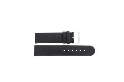 Horlogeband Universeel G123 Leder Zwart 20mm