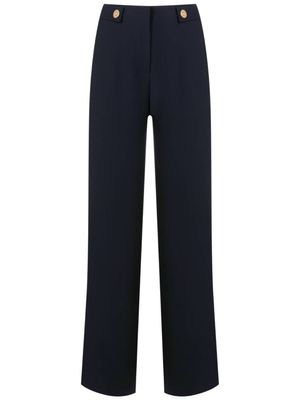 Giorgio Armani pantalon droit à taille haute - Bleu