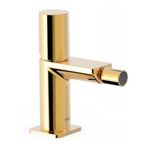 Bidetkraan Tres Loft | Opbouw | Mengkraan | 1-knop | Rond | 24k Goud glans