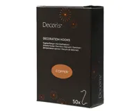 Decoris Kerstbalhaakjes 3.5cm koper 50st