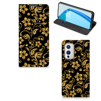 OnePlus 9 Smart Cover Gouden Bloemen