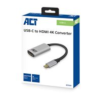 ACT AC7010 kabeladapter/verloopstukje USB-C HDMI Grijs - thumbnail