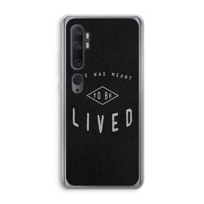 To be lived: Xiaomi Mi Note 10 Pro Transparant Hoesje