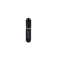 Draagbare mini aluminium hervulbare parfum fles spuiten lege cosmetische containers verstuiver capaciteit: 5 ml materiaal: metaal (zwart)