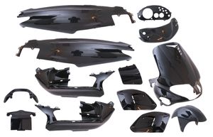 Edge plaatset runner tot bj.08-2005 15 delig zwart metallic