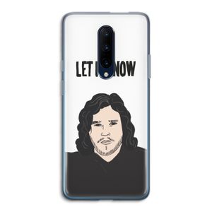 Let It Snow: OnePlus 7 Pro Transparant Hoesje