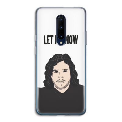 Let It Snow: OnePlus 7 Pro Transparant Hoesje