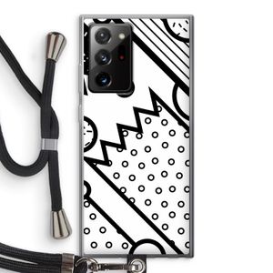 Pop Art #4: Samsung Galaxy Note 20 Ultra / Note 20 Ultra 5G Transparant Hoesje met koord