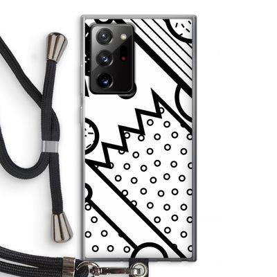 Pop Art #4: Samsung Galaxy Note 20 Ultra / Note 20 Ultra 5G Transparant Hoesje met koord